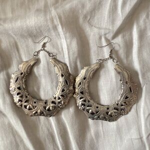 Elegant Silver Hoop Earrings